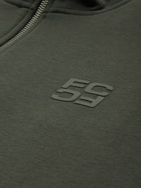 Sambungan Perancis Mock Collar Sweatshirt