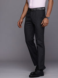 Raymond Men Striped Slim Fit Trousers