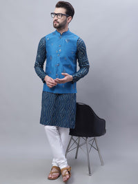 SOJANYA Kurta Kapas Tulen Bersulam Labuci Dengan Churidar Dengan Jaket Nehru