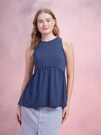 DressBerry Lace Inserts Detail A-Line Top