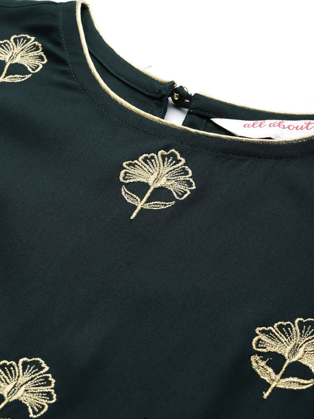 all about you Women Embroidered Kurta
