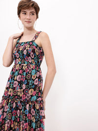 DressBerry Tiered  Smocking Dress