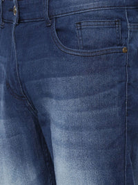 The Indian Garage Co Men Blue Slim Fit Heavy Fade Jeans