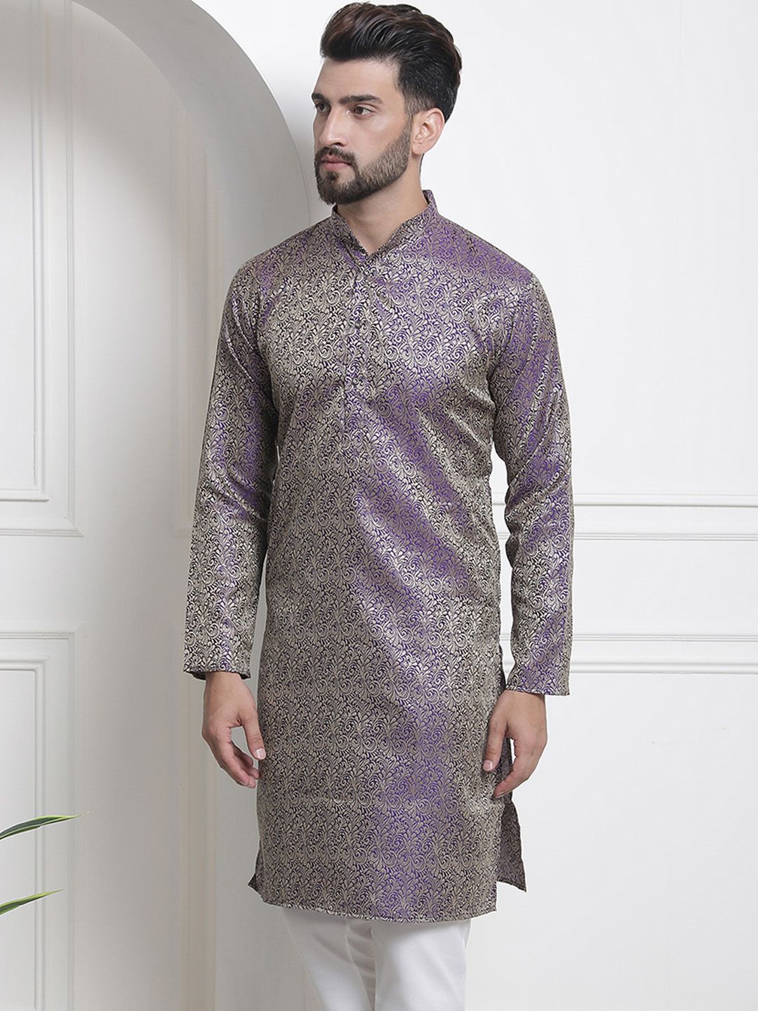 SOJANYA Kurta Motif Etnik Rekaan Tenunan