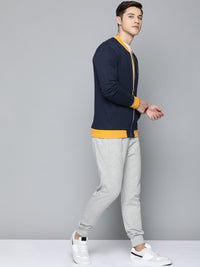 DILLINGER Men Navy Solid Bomber Jacket