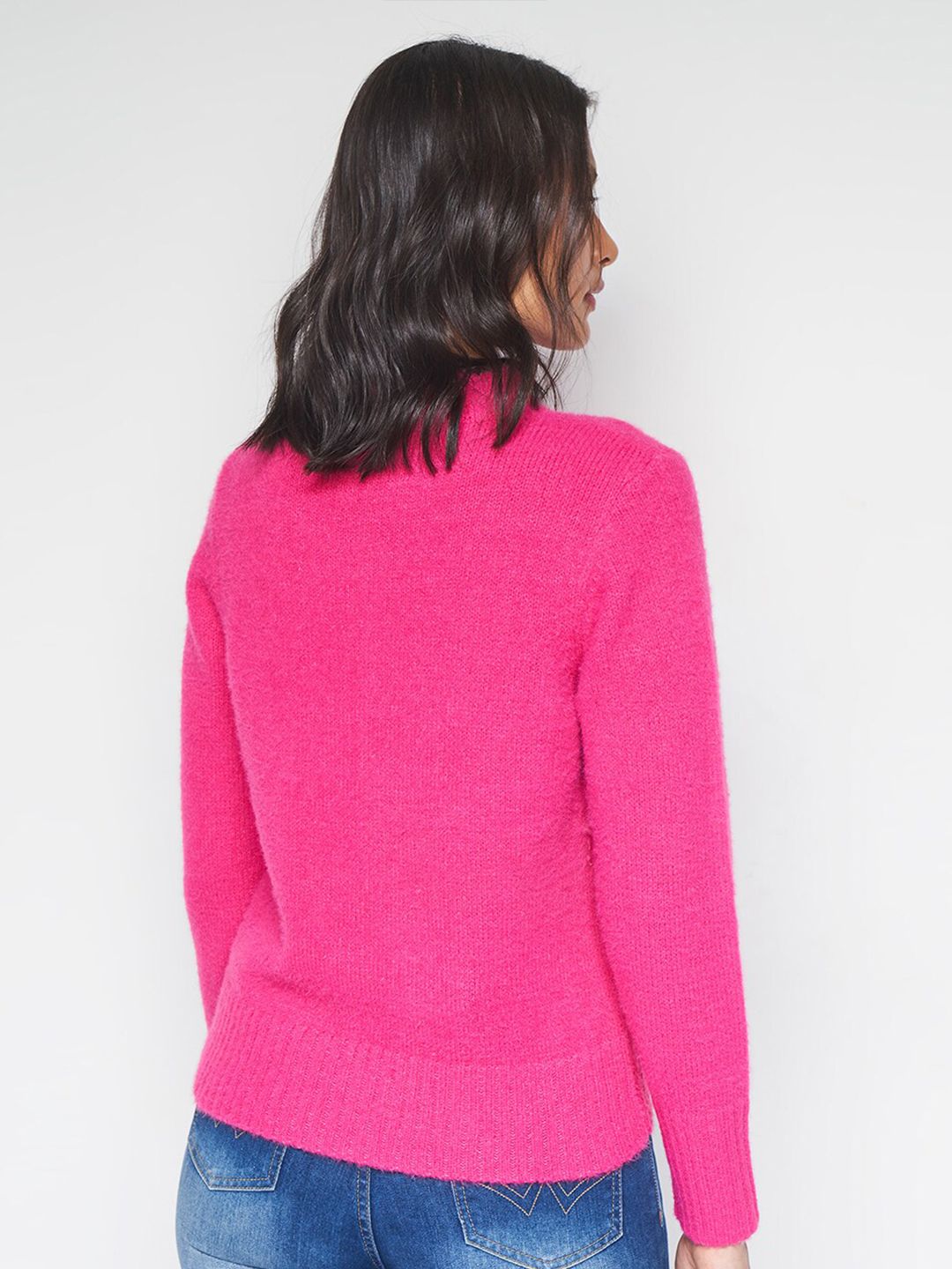 AND Self Design High Neck Top