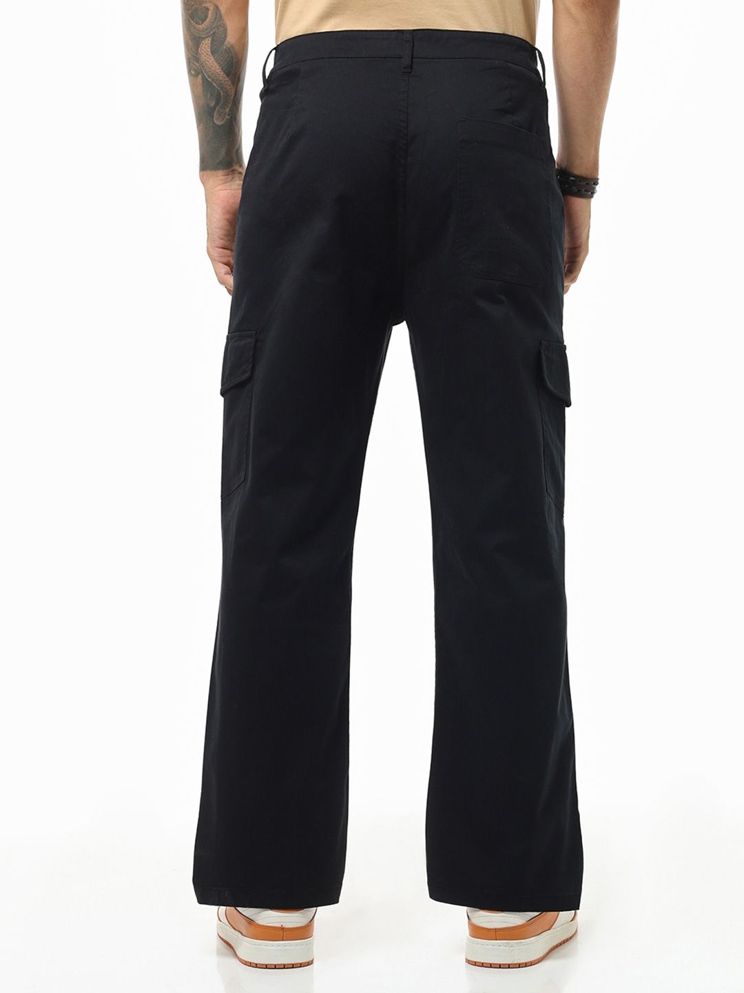 Bewakoof Men Straight Fit Cargo Trousers