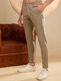 DENNISON Men Smart Tapered Fit Easy Wash 4-Way Lycra Trouser