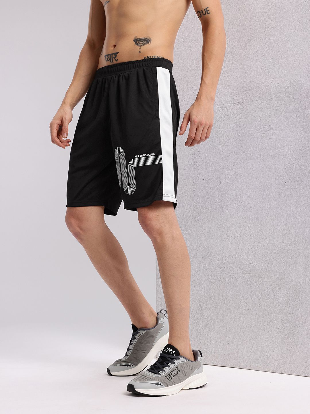 HRX by Hrithik Roshan Men Printed Reflective Rapid Dry Running Shorts