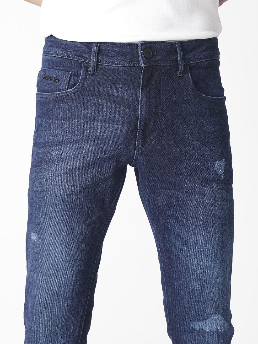 RARE RABBIT Men Movado Mid-Rise Slim Fit Jeans