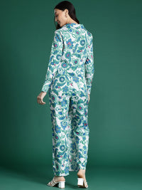 DressBerry Printed Shirt with Layered Trousers Co-ords