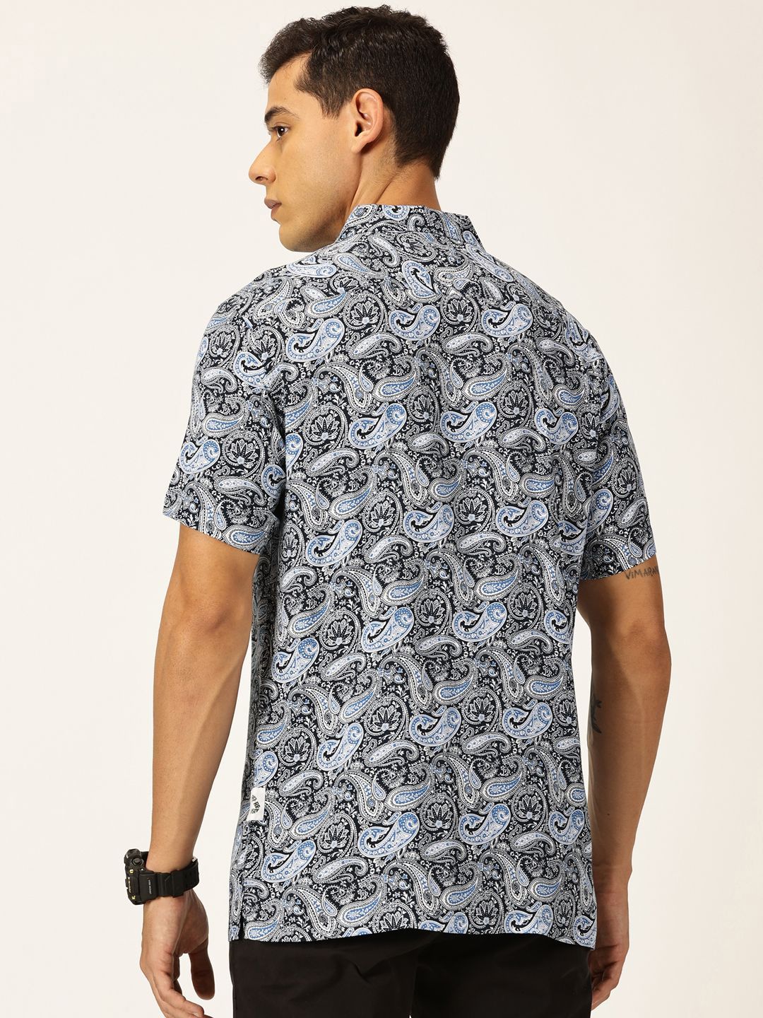 Thomas Scott Smart Ethnic Motifs Opaque Printed Casual Shirt