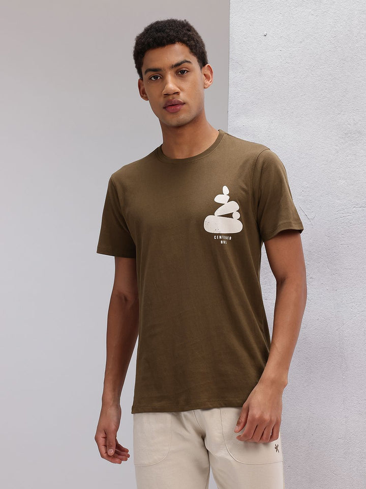 HRX by Hrithik Roshan Printed Pure Cotton Yoga T-shirt