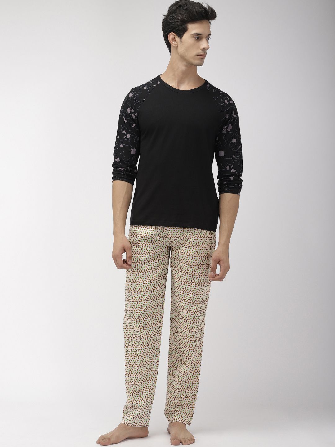 The Indian Garage Co Men Off-White Printed Lounge Pants
