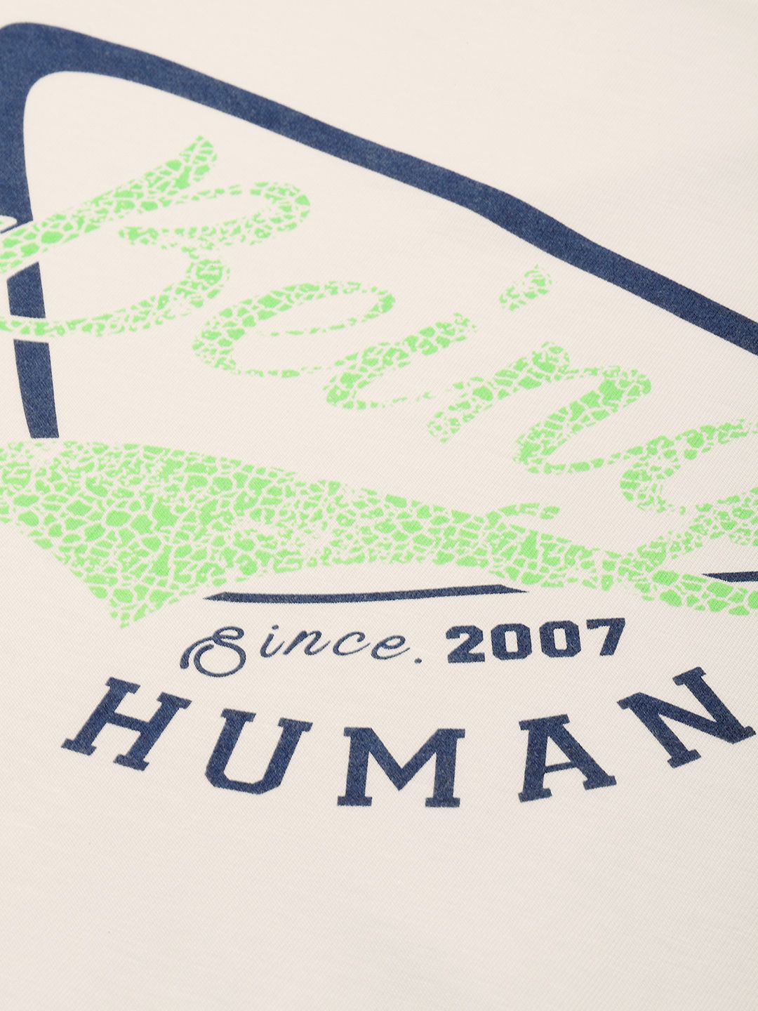 Being Human Brand Logo Printed Pure Cotton Slim Fit T-shirt