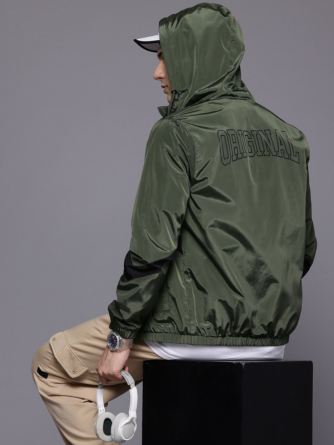 HRX by Hrithik Roshan Rapid-Dry Hooded Tailored Jacket