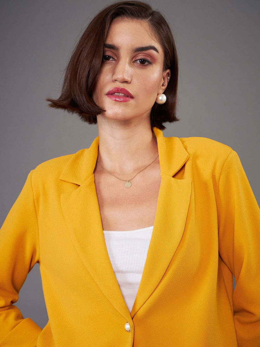 SASSAFRAS worklyf Front Button Blazer With Trousers Co-Ords