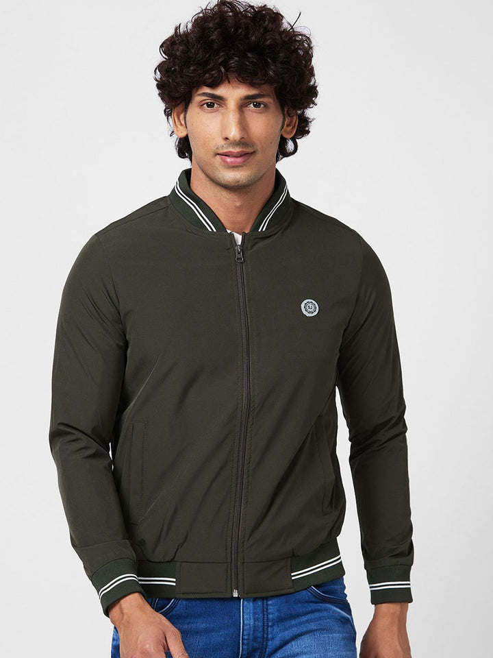 SPYKAR Mock Collar Bomber Jacket