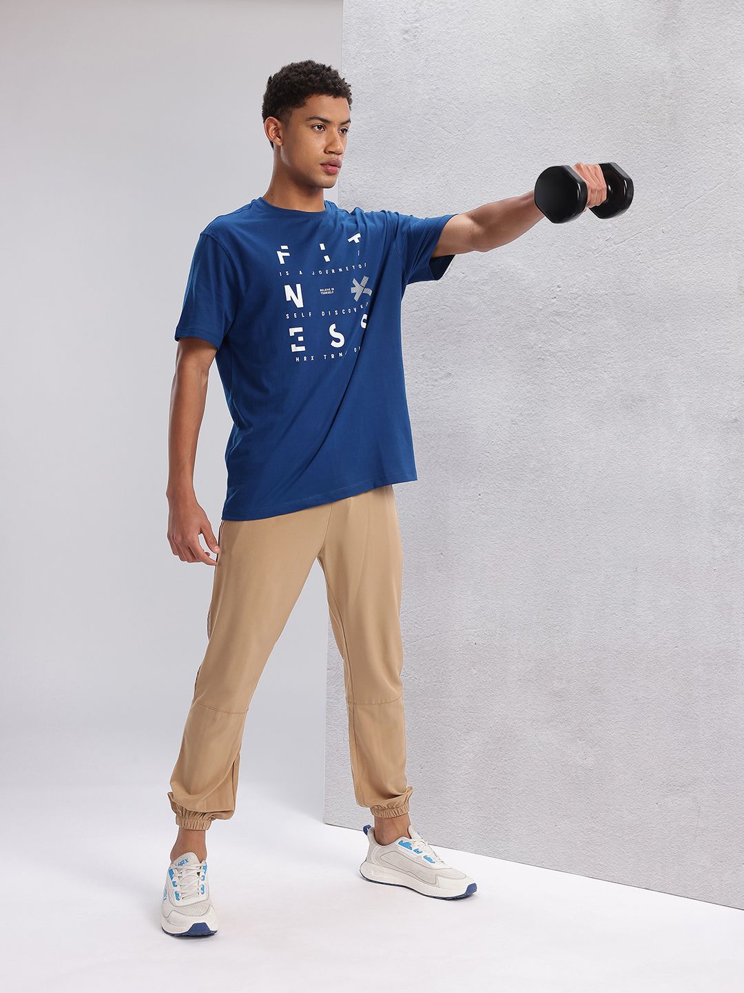 HRX by Hrithik Roshan Typography Printed Training T-shirt