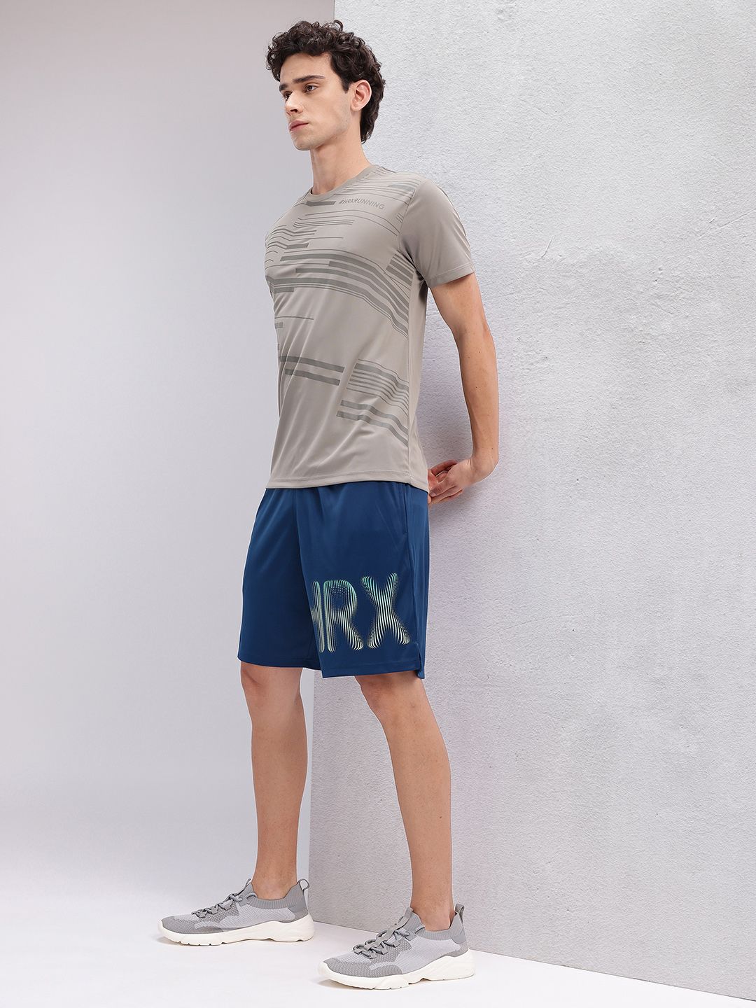 HRX by Hrithik Roshan Men Printed Rapid-Dry Training  Shorts