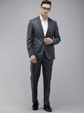 Park Avenue Checked Notched Lapel Single-Breasted Formal 2 Piece Suits
