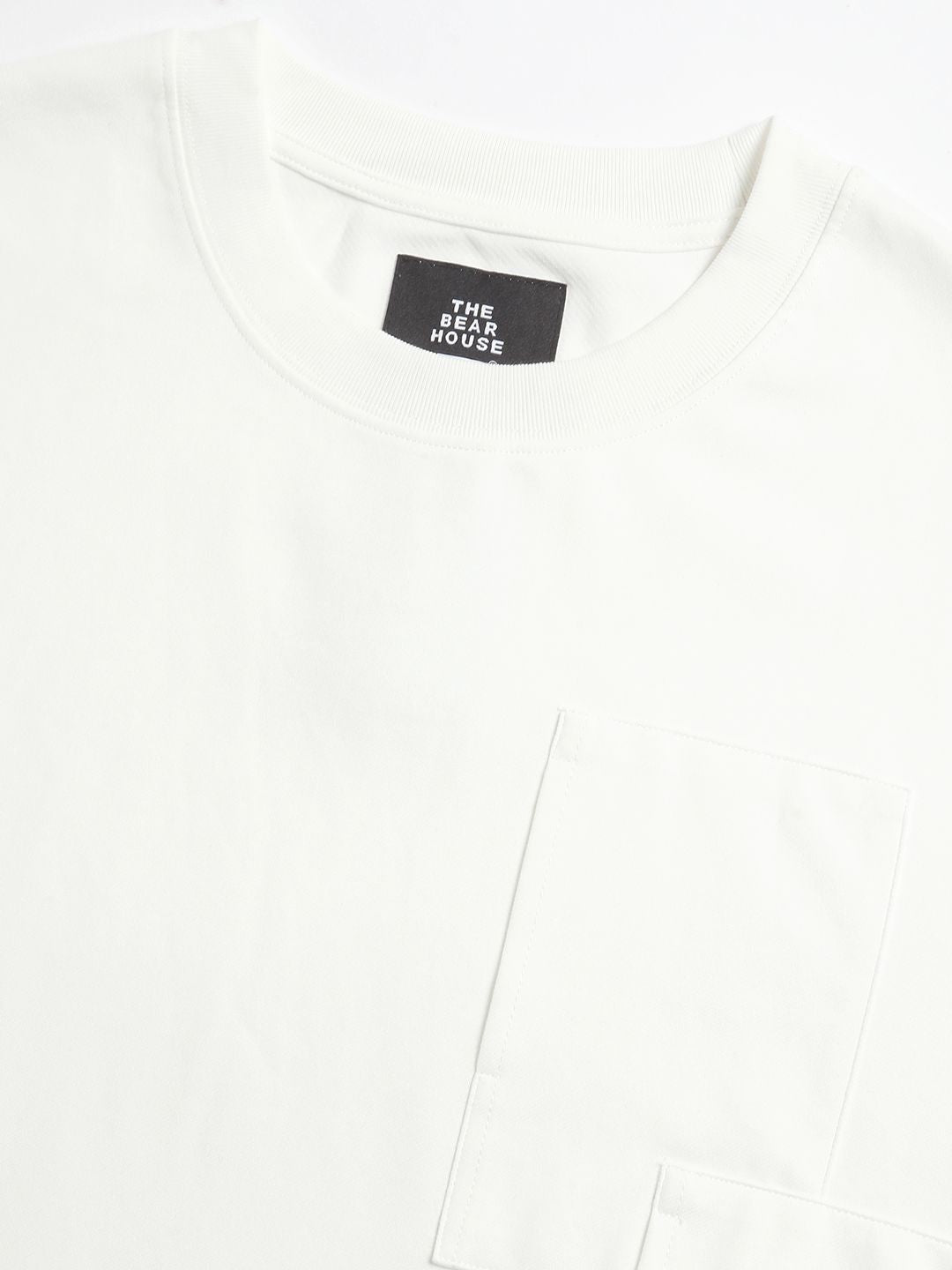 THE BEAR HOUSE Oversized Applique Design Crew Neck T-shirt