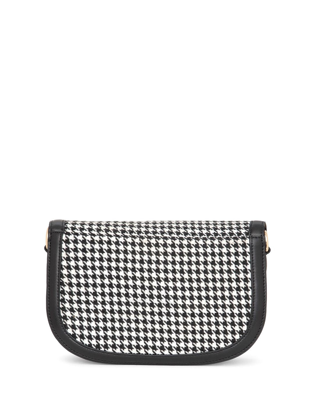 Berrylush Women Checked Structured Sling Bag