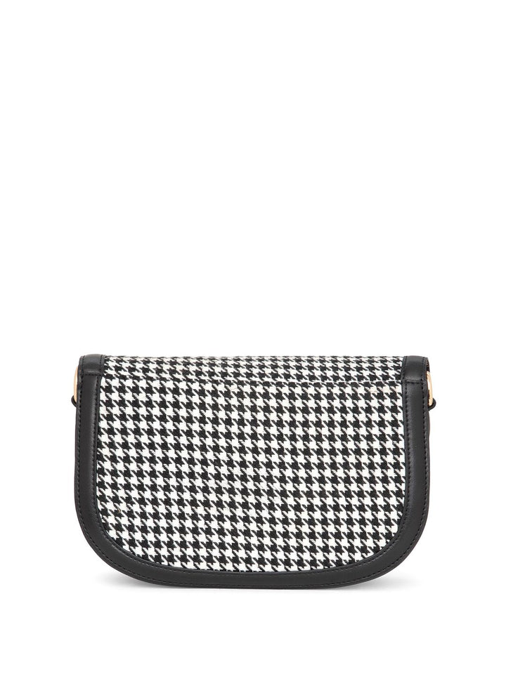 Berrylush Women Checked Structured Sling Bag