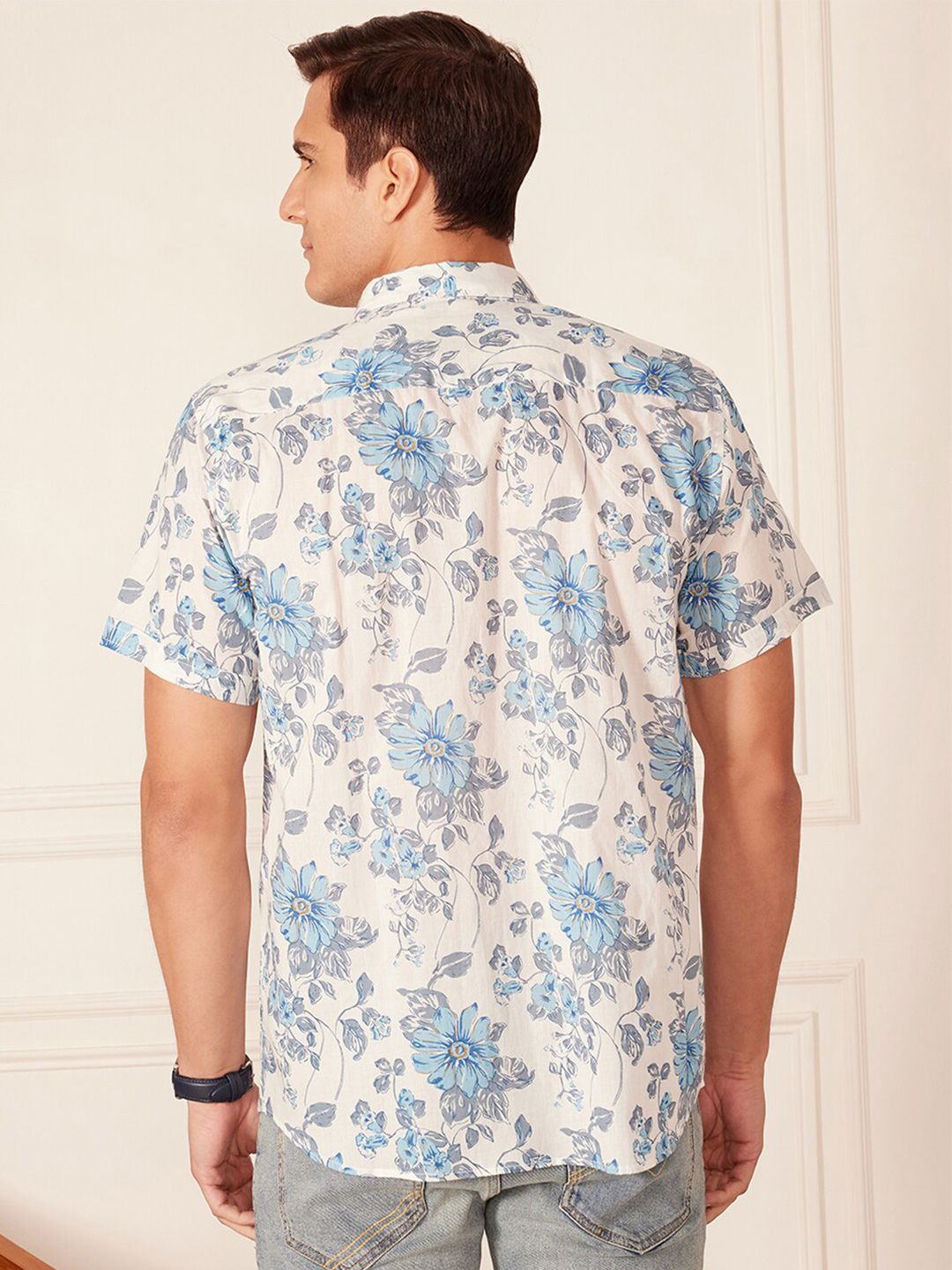 DENNISON Men Smart Block Printed Casual Shirt