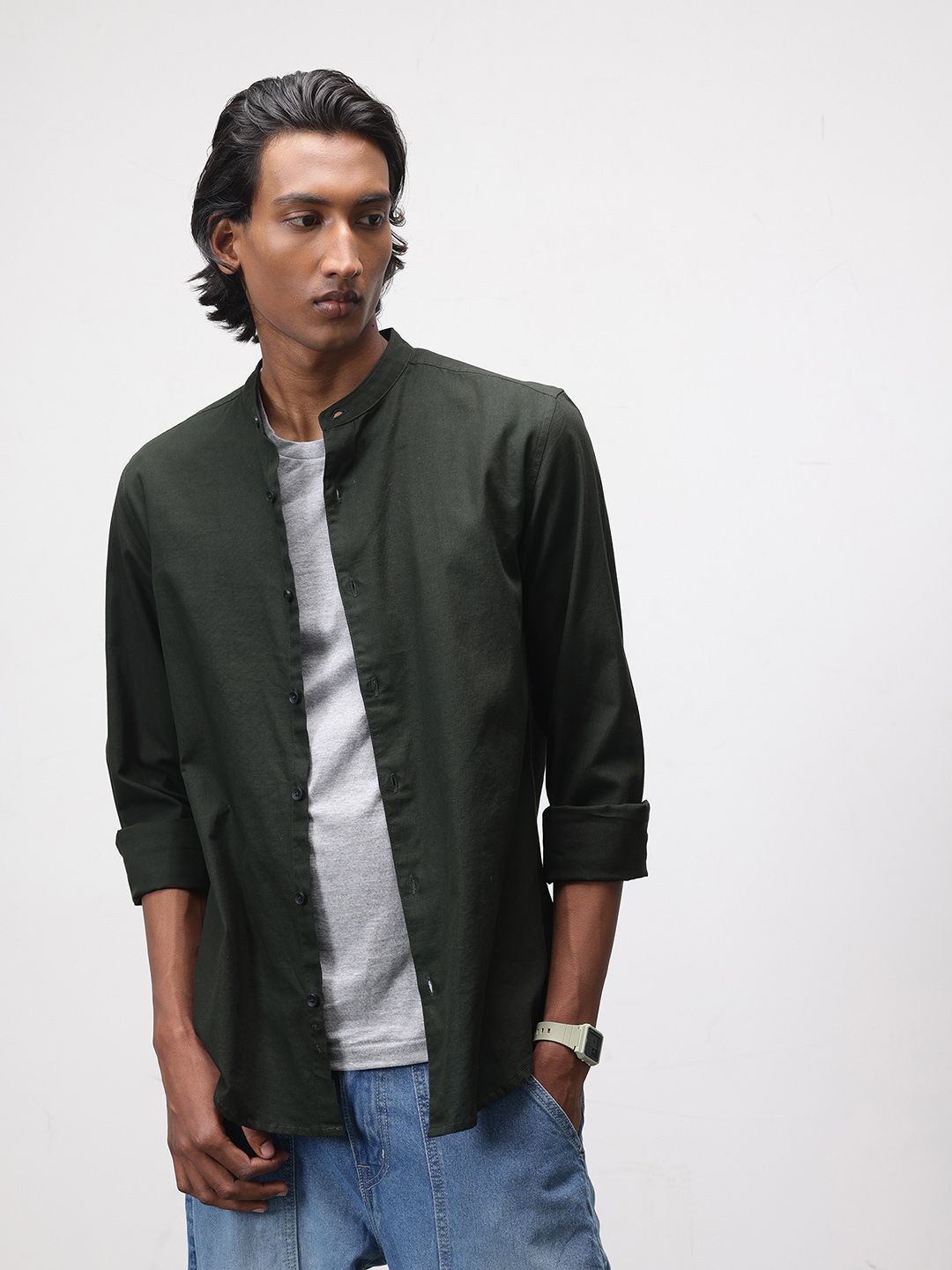ether Pure Cotton Casual Shirt
