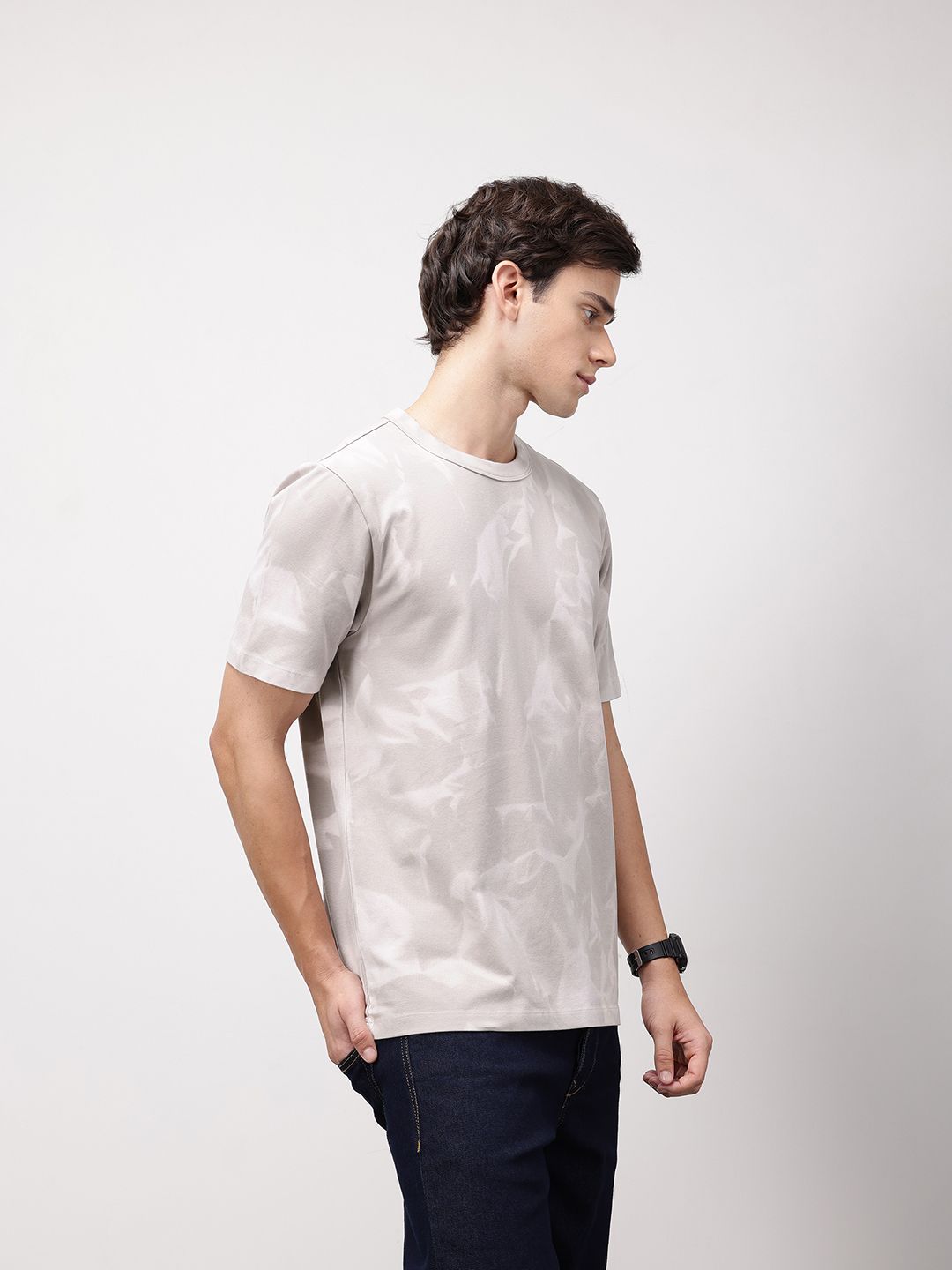 ether 365 Essentials Men Tie and Dye Round Neck Comfort Fit T-shirt