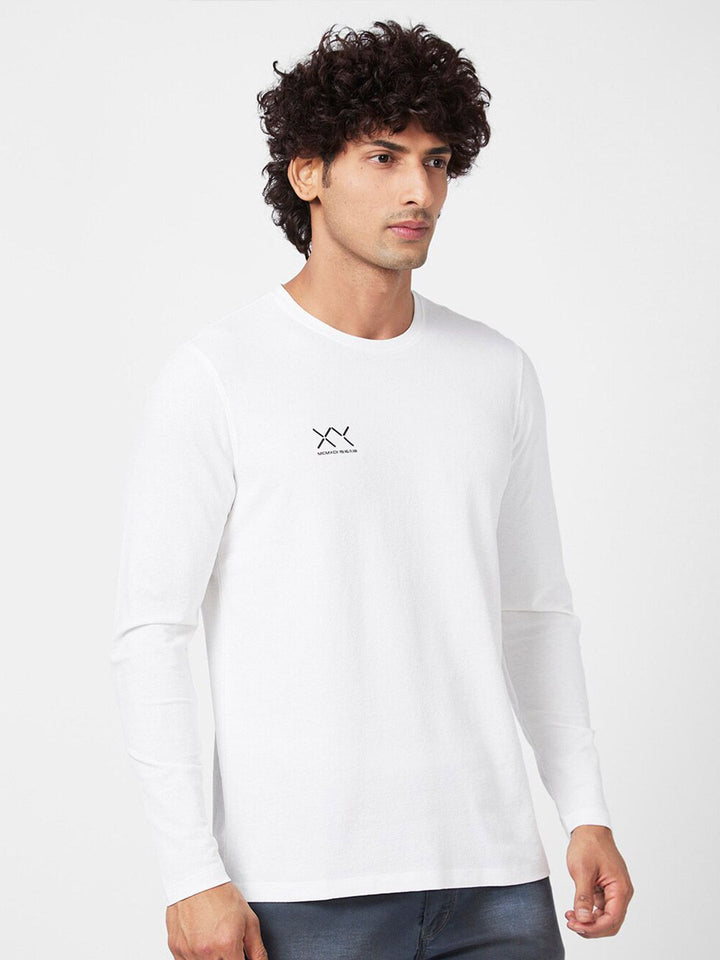 SPYKAR Long Sleeves Slim Fit Cotton T-shirt