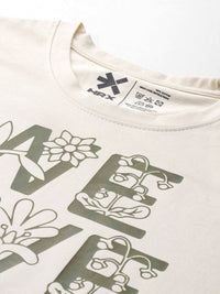 HRX by Hrithik Roshan Typography Printed Pure Cotton T-shirt