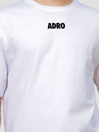 ADRO Lelaki Baju T-Shirt Bersaiz Besar Kapas Lengan Jatuh Bercetak Grafik