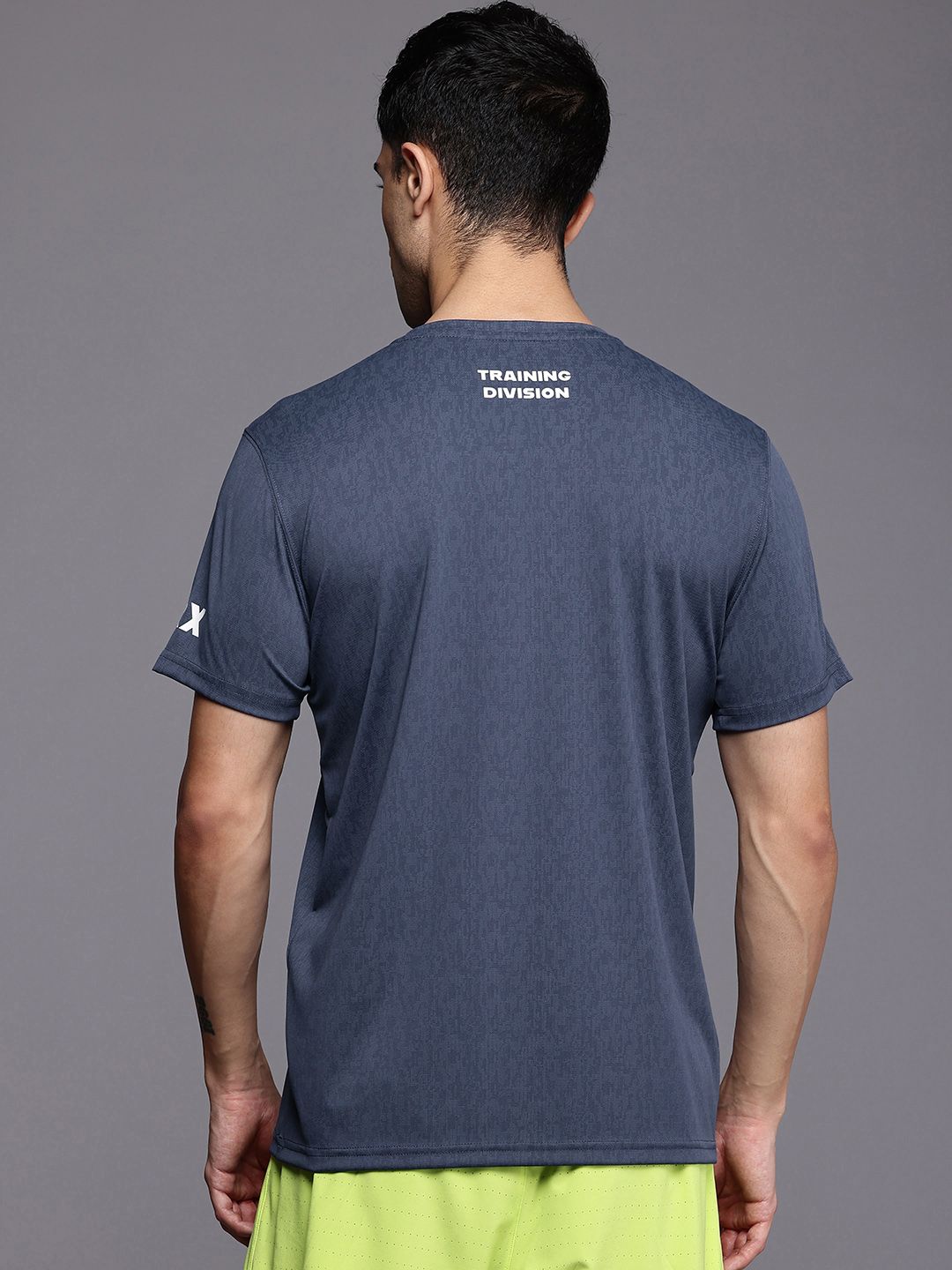 HRX by Hrithik Roshan Sculptflex Brand Logo Printed Training T-shirt