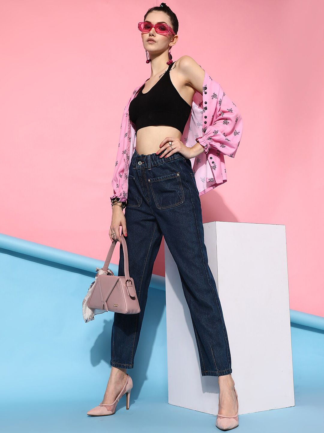 STREET 9 Women Blue Urban Tapered Fit Jeans