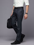 Raymond Men Textured Slim Fit Formal Trousers