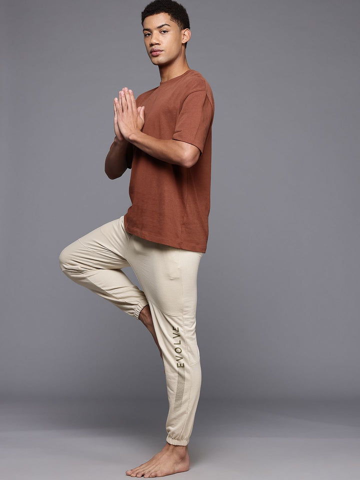 HRX by Hrithik Roshan Typography Print Yoga Joggers