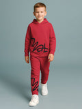 HELLCAT Boys Printed Hooded Sweatshirt With Trousers