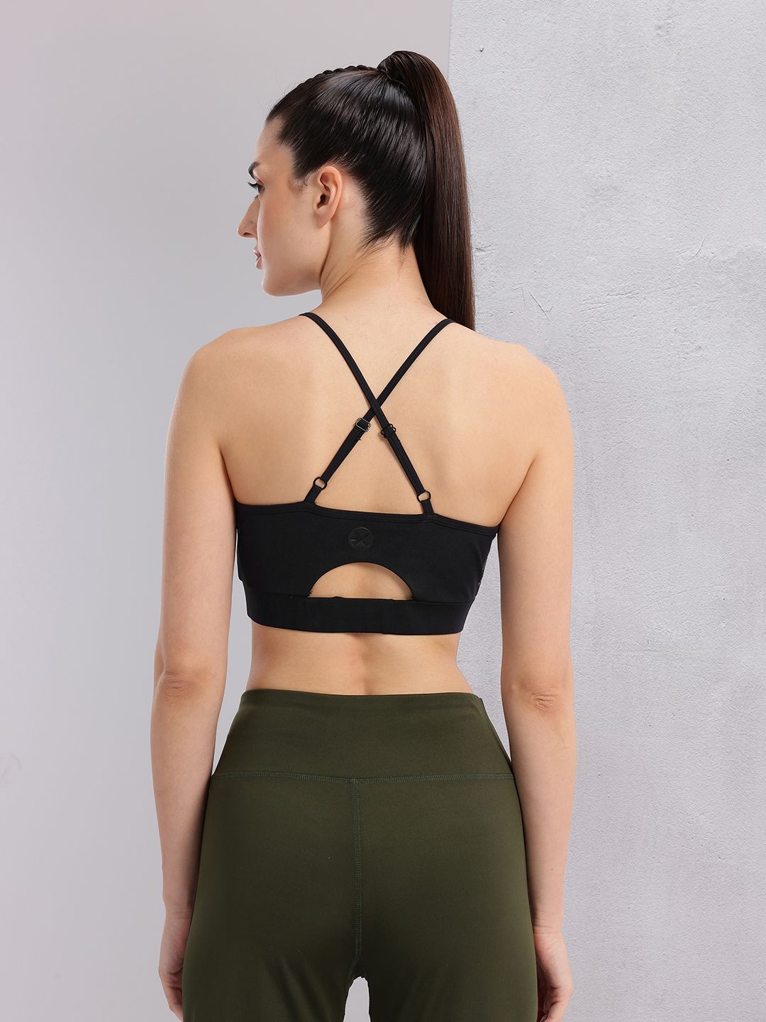 HRX by Hrithik Roshan Styled Back Full Coverage Lightly Padded Yoga Bra KY104_03_A
