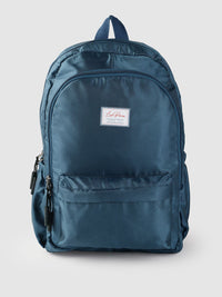 Lino Perros Women Teal Blue Solid Backpack- 28 Litres
