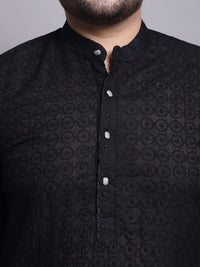 SOJANYA PLUS Embroidered Regular Pure Cotton Kurta with Pyjamas