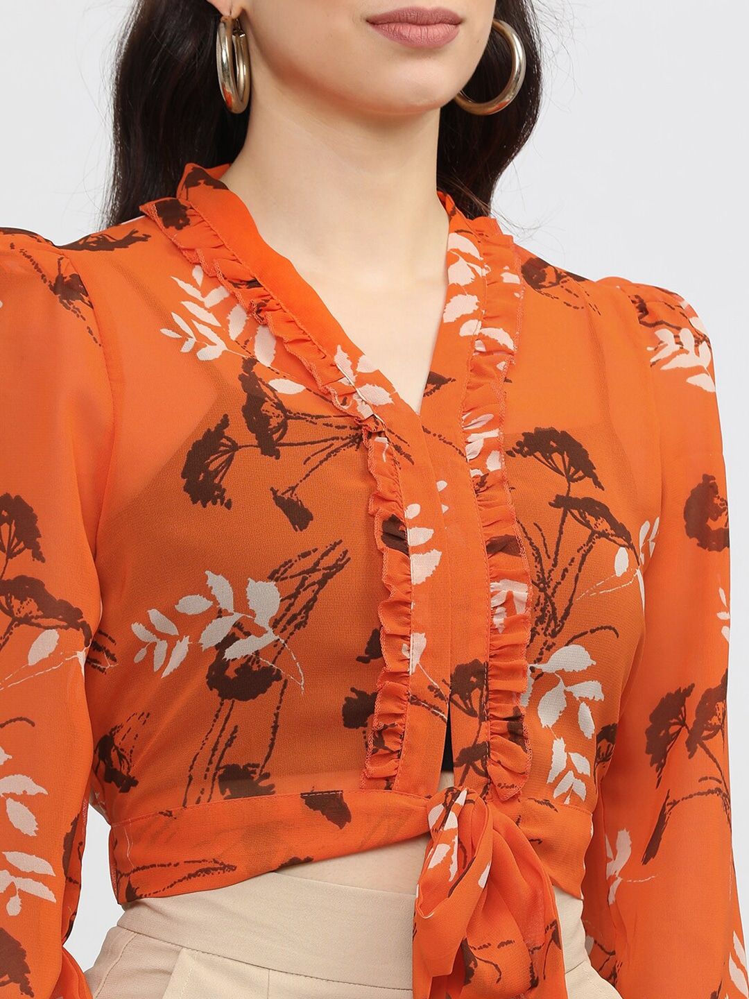 Tokyo Talkies Floral Crop Top