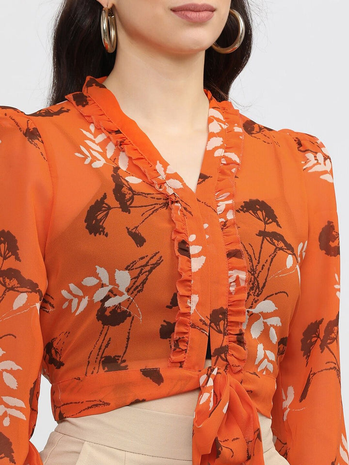 Tokyo Talkies Floral Crop Top