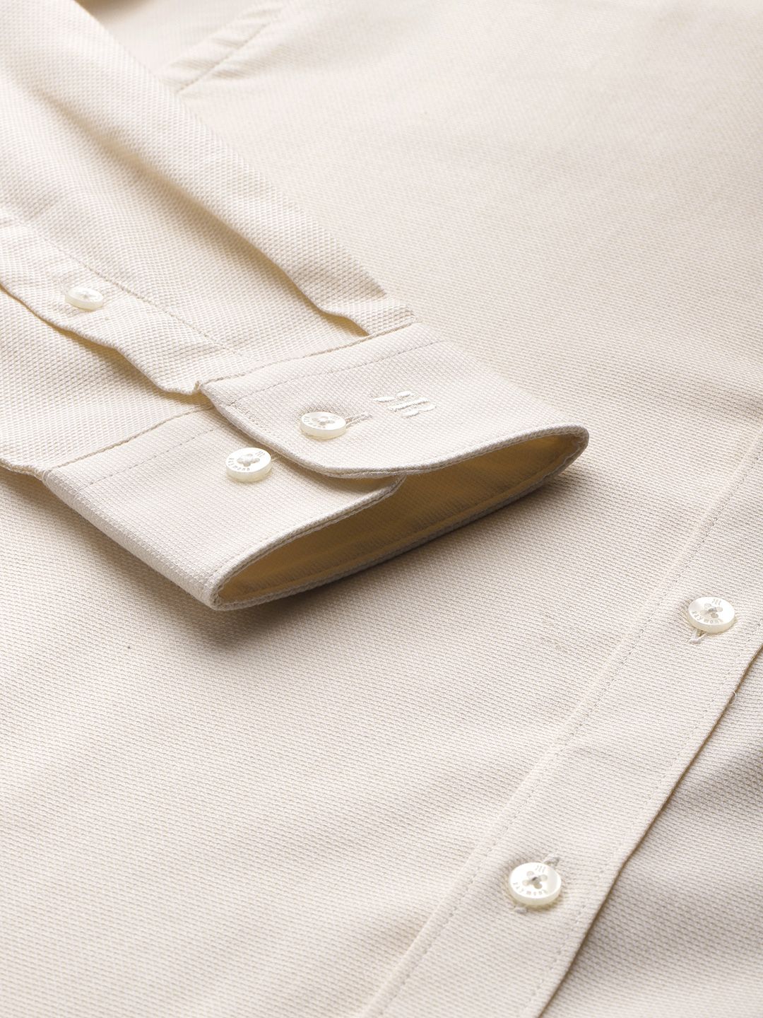 Raymond Pure Cotton Self-Design Slim Fit Formal Shirt