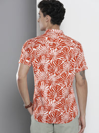 The Indian Garage Co Men Regular Fit Tropical Printed Cotton Resortwear Shirt