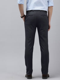 Park Avenue Men Textured Slim Fit Formal Trousers