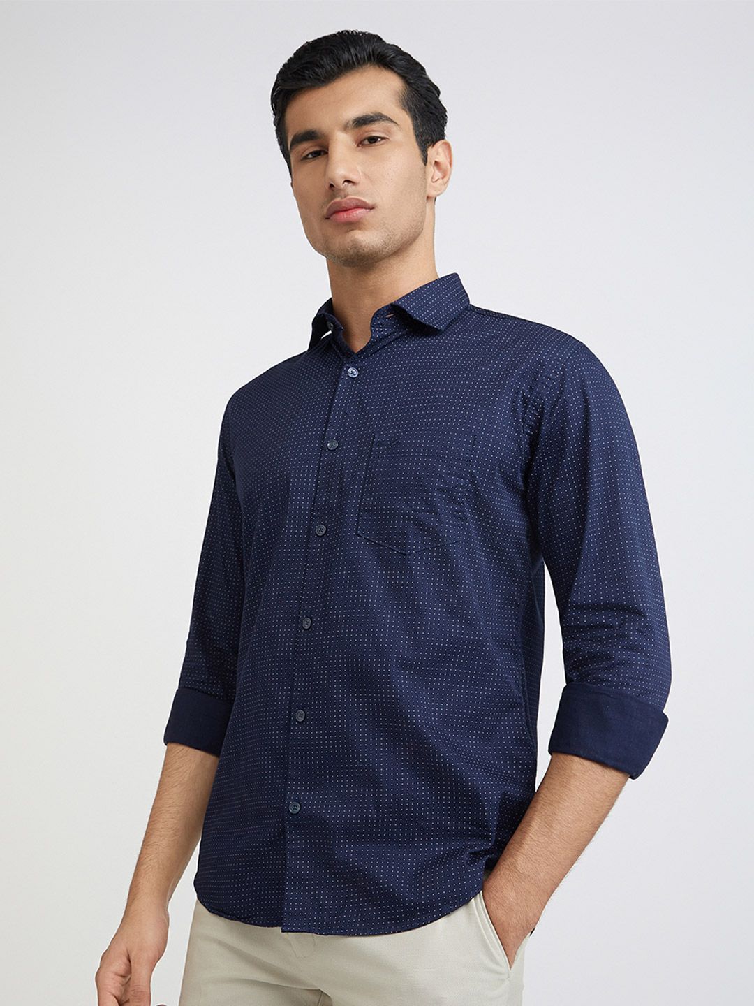 Park Avenue Men Pure Cotton Slim Fit Printed Casual Shirt