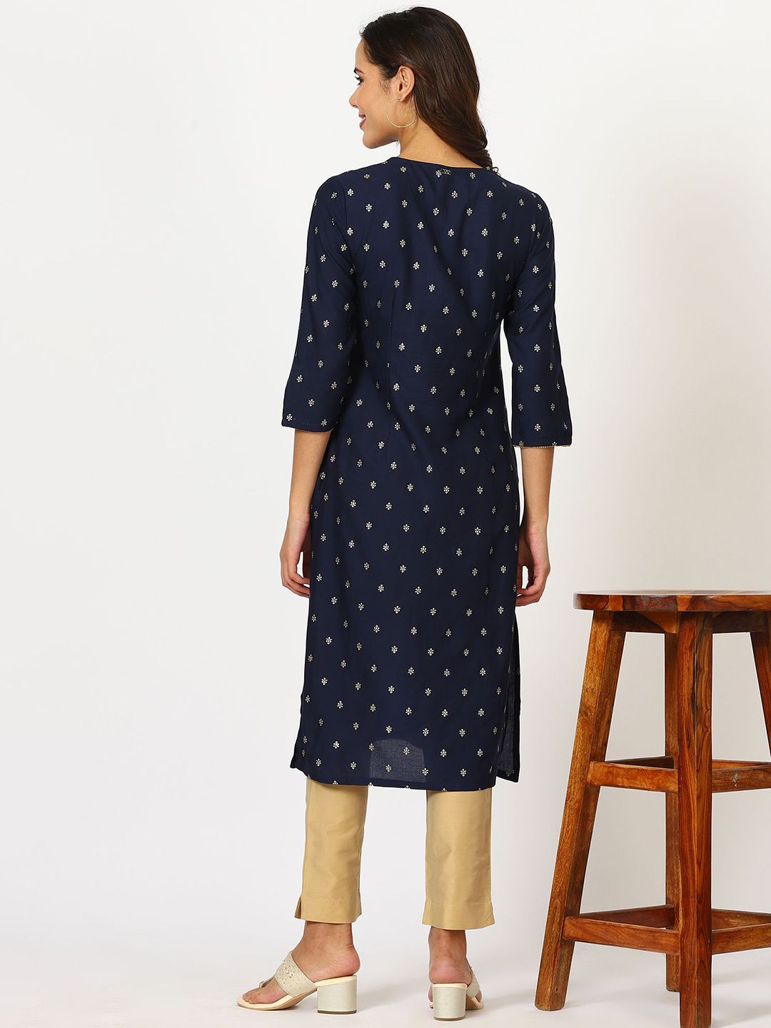 W Women Floral Kurta