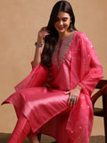 KALINI Ethnic Motifs Embroidered Regular Kurta with Trousers & Dupatta